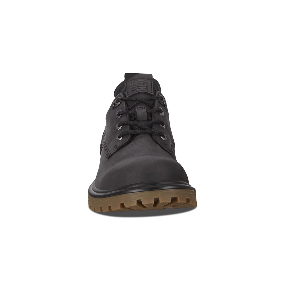 ECCO Mens Hiking Shoes Black - Tredtray - YCG-053798